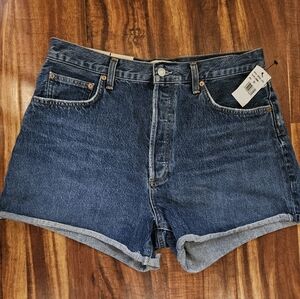 Agolde Dee High-Rise Denim Shorts